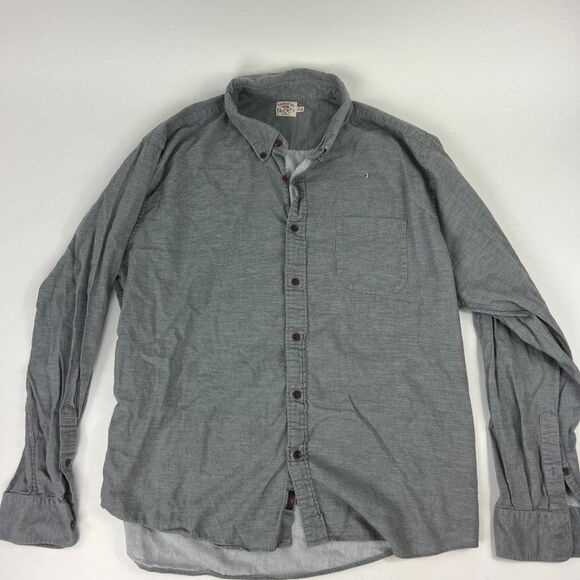 Faherty Long Sleeve Button Down – Heather Grey – Men’s XXL – Soft Cotton Casual - Picture 1 of 4